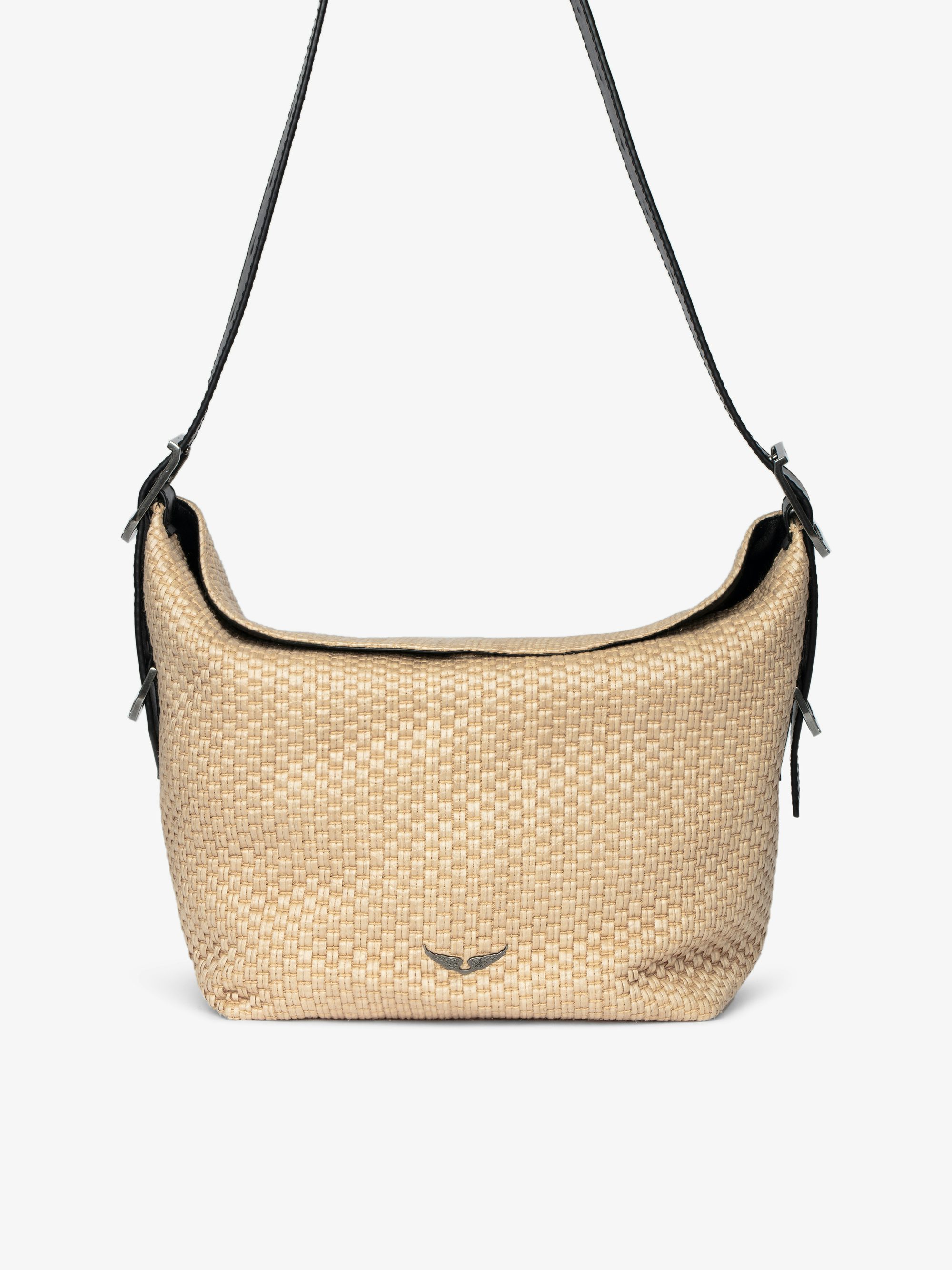 Jane Basket Bag - Basket-effect bag with leather strap and signature wings.